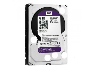 HDD за компютър WD Purple 6TB 5400/SATA3/64MB WD62PURZ