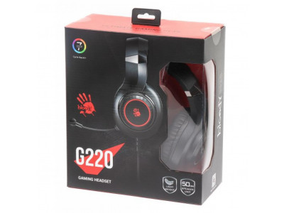 Слушалки A4TECH Bloody G220 Микрофон Черно-Червено 3.5mm USB