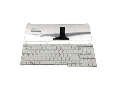 Клавиатура за лаптоп Toshiba Satellite C650 C655 C660 L650 L655 L670 L675 L750 L755 Бяла с Кирилица