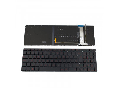 Клавиатура за лаптоп Asus ROG G551 G771 N551 Черна Без Рамка с Голям Ентър (UK) и с Подсветка
