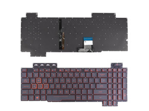 Клавиатура за лаптоп Asus TUF Gaming FX505 Червена Без Рамка С Подсветка US