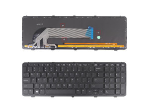 Клавиатура за лаптоп HP ProBook 450 455 G2 Черна с Подсветка