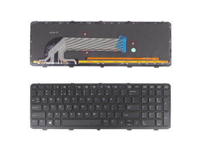 Клавиатура за лаптоп HP ProBook 450 455 G2 Черна с Подсветка