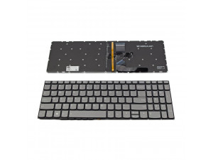 Клавиатура за лаптоп Lenovo IdeaPad 320-15 Сива Без Рамка с Подсветка