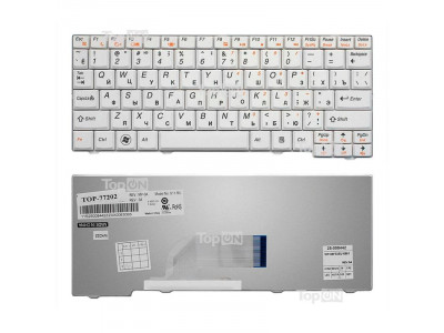 Клавиатура за лаптоп Lenovo IdeaPad S10-2 Бяла с Кирилица (втора употреба)