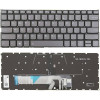 Клавиатура за лаптоп Lenovo Yoga 6-13ARE05 6-13ALC6 C640-13IML Сива Без Рамка с Подсветка