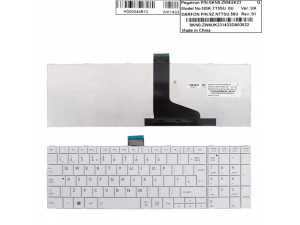 Клавиатура за лаптоп Toshiba Satellite C850 C855 C870 C875 L850 L855 Бяла