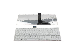 Клавиатура за лаптоп Toshiba Satellite L50-A L55-A Бяла с Бяла Рамка