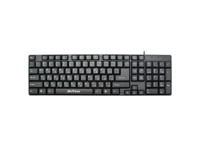 Клавиатура за компютър DeTech DE6080 Черна с Кирилица PS2