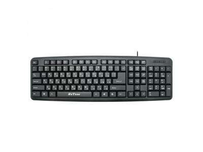 Клавиатура за компютър DeTech DE6082 Черна с Кирилица USB