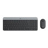 Клавиатура за компютър Logitech Slim Wireless Keyboard and Mouse Combo MK470