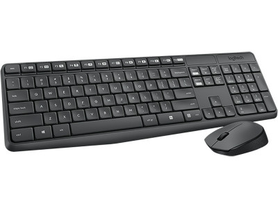 Комплект клавиатура и мишка Logitech MK235 Wireless Keyboard and Mouse Combo Комплект клавиатура и мишка Logitech MK235 Wireless Keyboard and Mouse Combo