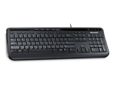 Клавиатура за компютър Microsoft Wired Keyboard 600 USB English Black ANB-00021 Клавиатура за компютър Microsoft Wired Keyboard 600 USB English Black ANB-00021