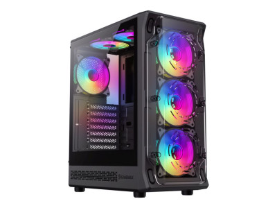Кутия за компютър GameMax Computer Case Starlight 2 Black Premium Mid Tower ATX
