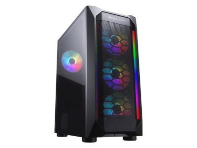 Кутия за компютър COUGAR MX410 Mesh-G RGB Mid Tower Black CG385VM700004 Кутия за компютър COUGAR MX410 Mesh-G RGB Mid Tower Black CG385VM700004