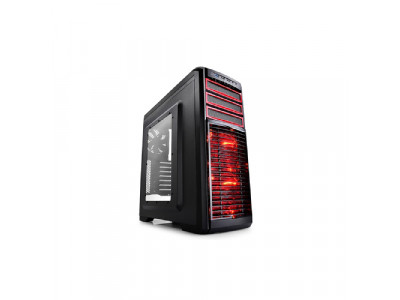 Кутия за компютър DeepCool ATX KENDOMEN Red без захранване