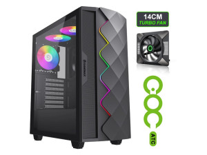 Кутия за компютър GameMax Computer Case Diamond CP Black Mid-Tower