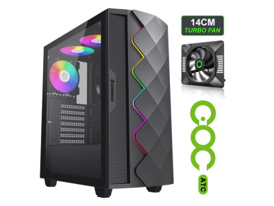 Кутия за компютър GameMax Computer Case Diamond CP Black Mid-Tower