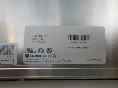 Матрица за телевизор 19 инча LCD LM190E06 LG 1919S Матрица за телевизор 19 инча LCD LM190E06 LG 1919S