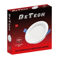 LED панел 6W 6500K 480lm Кръг DeTech 77007