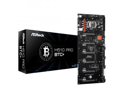 Дънна платка за компютър ASRock H510 PRO BTC+ LGA1200