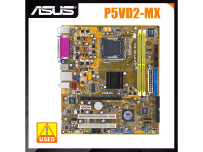Дънна платка за компютър ASUS P5VD2-MX 2xDDR2 LGA775 (втора употреба)