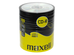 Media CD-R Maxell 700MB 80min 52x Shrink 100pcs Media CD-R Maxell 700MB 80min 52x Shrink 100pcs