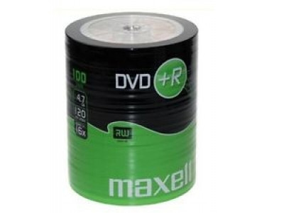 Media Maxell DVD+R 4.7GB 120min 16x Shrink 100pcs