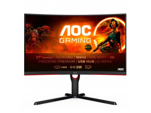 Монитор AOC 27" Curved VA WLED 1920x1080@165Hz C27G3U/BK Монитор AOC 27" Curved VA WLED 1920x1080@165Hz C27G3U/BK