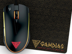 Mouse Gamdias ZEUS E2 OPTICAL PAD NYX E1 3200dpi