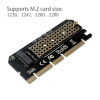 PCI-E to M.2 2280 SSD NVMe to PCIE x16 Adapter PCI-E to M.2 2280 SSD NVMe to PCIE x16 Adapter