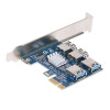 PCI-E to 4 PCI-E Riser Card Адаптер