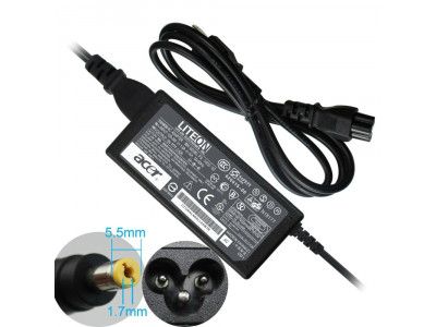 Power Adapter Acer зарядно за лаптоп 19V 3.42A 65W 5.5x1.7 LITEON (втора употреба)