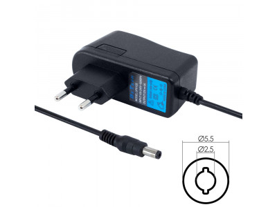 Power Adapter DeTech 12V 1A 12W 5.5x2.5mm Power Adapter DeTech 12V 1A 12W 5.5x2.5mm