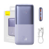 Power Bank Baseus Bipow Pro 10000mAh 20W с кабел USB Type A - USB Type C 3A Лилав