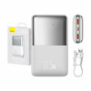 Power Bank Baseus Bipow Pro 20000mAh 22.5W + кабел USB-A към USB-C 3A Бял