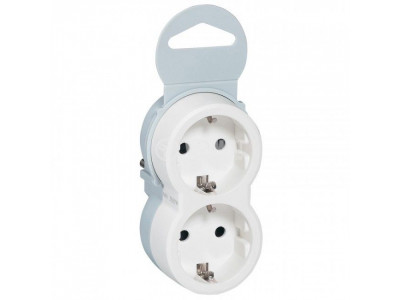 Разклонител Legrand 2 sockets 16A Adapter White 50655