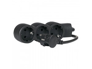Разклонител Legrand 3 sockets 1.5m Black 695010