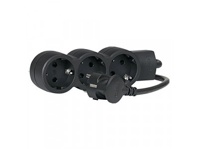 Разклонител Legrand 3 sockets 3m Black 695015 Разклонител Legrand 3 sockets 3m Black 695015