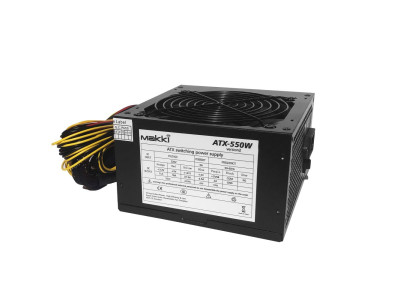 Power Supply Makki PSU ATX 550W (ново) Power Supply Makki PSU ATX 550W (ново)