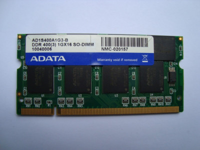 Памет за лаптоп DDR 1GB ADATA (втора употреба)