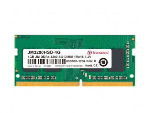 Памет за лаптоп DDR4 4GB 3200MHz Sodimm Transcend Памет за лаптоп DDR4 4GB 3200MHz Sodimm Transcend