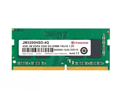 Памет за лаптоп DDR4 4GB 3200MHz Sodimm Transcend Памет за лаптоп DDR4 4GB 3200MHz Sodimm Transcend