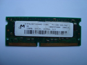 Памет за лаптоп SDRAM 128MB Micron MT4LSDT1664HG-133B1
