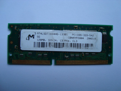 Памет за лаптоп SDRAM 128MB Micron MT4LSDT1664HG-133B1