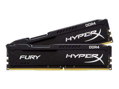 Памет за компютър DDR4 16GB 2400MHz HyperX CL15 Fury Black HX421C14FB/16 Kingston