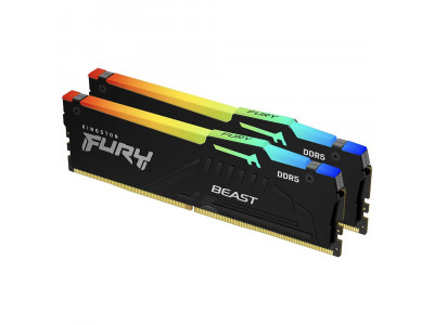 Памет за компютър DDR5 64GB 5600Mhz PC5-44800 CL40 Fury Beast Black Kingston