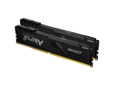 Памет за компютър DDR4 64GB 3200Mhz Fury Beast Black CL16 Kingston