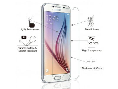 Стъклен протектор за Samsung Galaxy S6 закалено стъкло