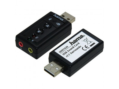Звукова карта Sound Card Hama 7.1 Surround USB 51620 Звукова карта Sound Card Hama 7.1 Surround USB 51620